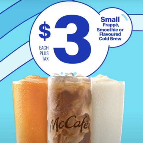 $3 Small Flavoured Cold Brew, Smoothie, or Frappé image